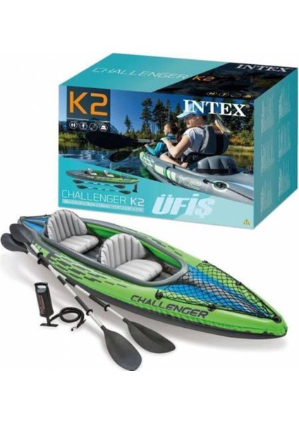 Şişme Kano Bot 68306 Challenger K2 Kano Set Yeni 2022