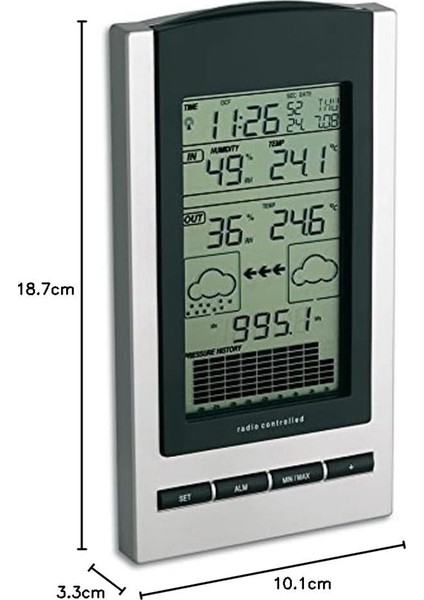 Tfa 35.1083 ´gaia´ Dijital Barometre, Termometre ve Higrometre (Alman)