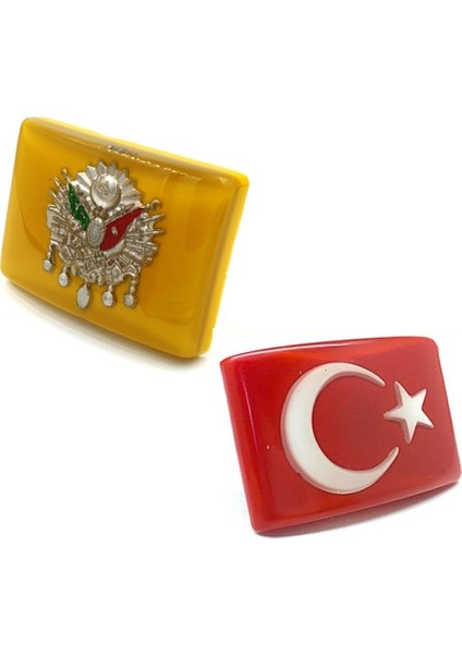 Türk Bayrağı ve Osmanlı Etiket Panjur Arması 3 Boyutlu Vidalı (489286404) fiyatları