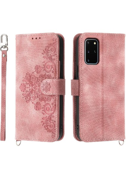 Samsung Galaxy S20 Artı Darbeye Bileklik Kabartmalı Kredi Için Flip Case (Yurt Dışından)