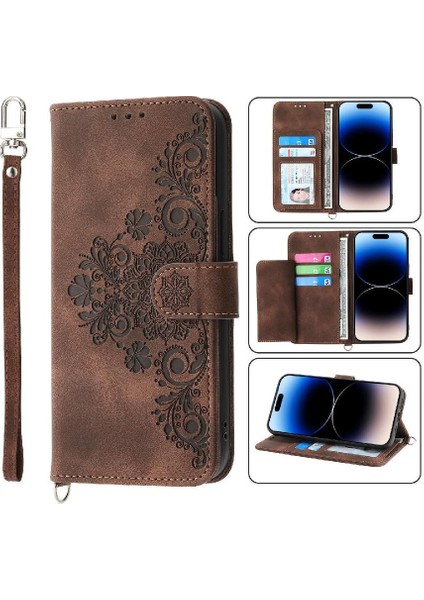 Samsung Galaxy S20 Artı Darbeye Bileklik Kabartmalı Kredi Için Flip Case (Yurt Dışından)