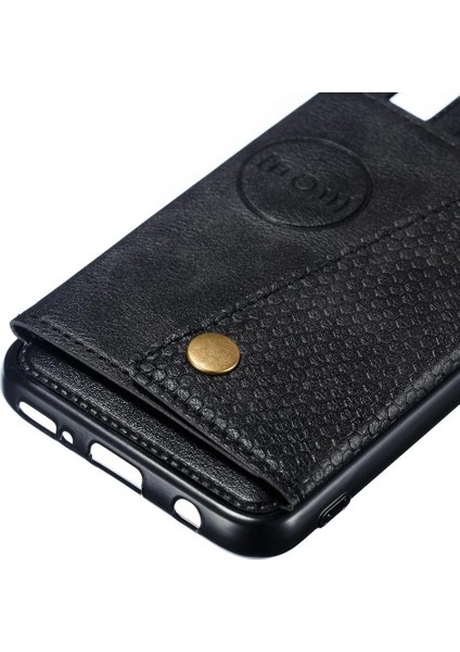 Cüzdan Kılıf Için Huawei P20 Lite Buit Demir Kickstand Kart Tutucu Cüzdan (Yurt Dışından) modelleri
