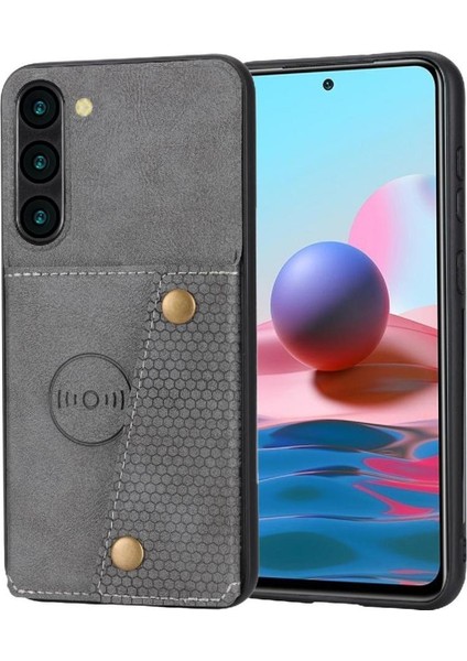 Samsung Galaxy S23 Buit Için Cüzdan Kılıf Demir Cüzdan Kılıf Kickstand Kart (Yurt Dışından)