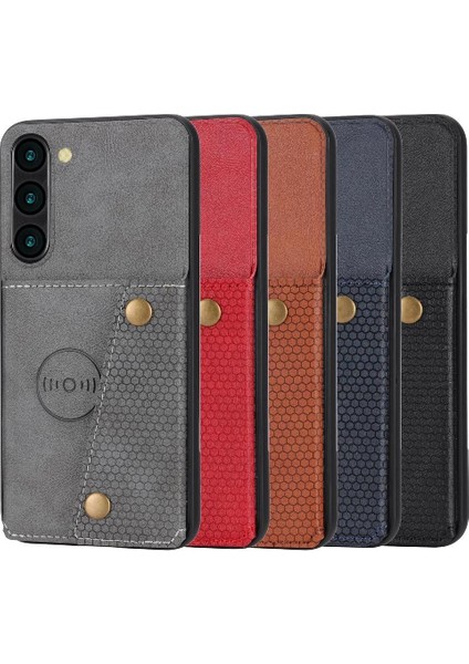 Samsung Galaxy S23 Buit Için Cüzdan Kılıf Demir Cüzdan Kılıf Kickstand Kart (Yurt Dışından)