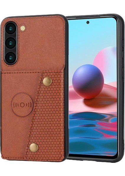 Samsung Galaxy S23 Buit Için Cüzdan Kılıf Demir Cüzdan Kılıf Kickstand Kart (Yurt Dışından)
