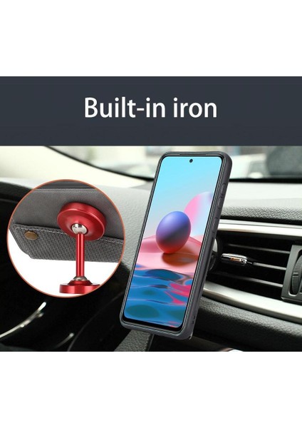 Samsung Galaxy S23 Buit Için Cüzdan Kılıf Demir Cüzdan Kılıf Kickstand Kart (Yurt Dışından)