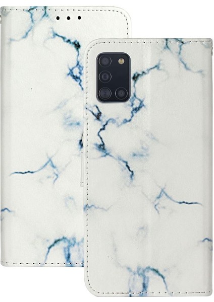 Samsung Galaxy Flip Mermer Desen Pu Deri Cüzdan Tam Için Flip Case (Yurt Dışından)