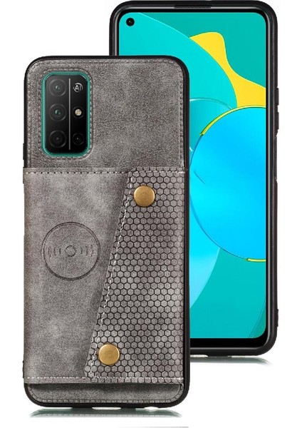 Samsung Galaxy M52 5g Buit Için Cüzdan Kılıf Demir Cüzdan Kılıf Kickstand (Yurt Dışından)