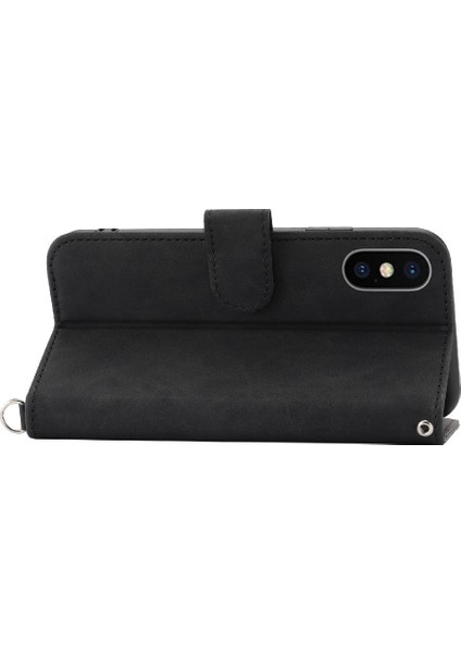 Iphone 11 X/xs Darbeye Dayanıklı Kabartmalı Çoklu Kredi Kartı Için Flip Case (Yurt Dışından)
