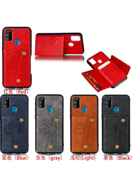 Samsung Galaxy M30S/M21 Cüzdan Kılıf Buit Demir Kickstand Için Cüzdan Kılıf (Yurt Dışından) modelleri