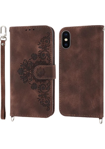 Iphone 11 X/xs Darbeye Dayanıklı Kabartmalı Çoklu Kredi Kartı Için Flip Case (Yurt Dışından)