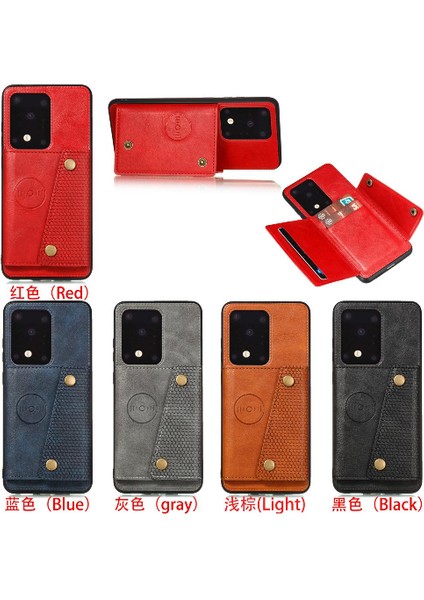 Samsung Galaxy S20 Ultra Buit Için Cüzdan Kılıf Demir Cüzdan Kılıf Kartı (Yurt Dışından)