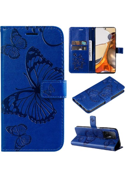 Xiaomi 11T/11T Pro Pu Deri Darbeye Kapak Manyetik Flip Case (Yurt Dışından)