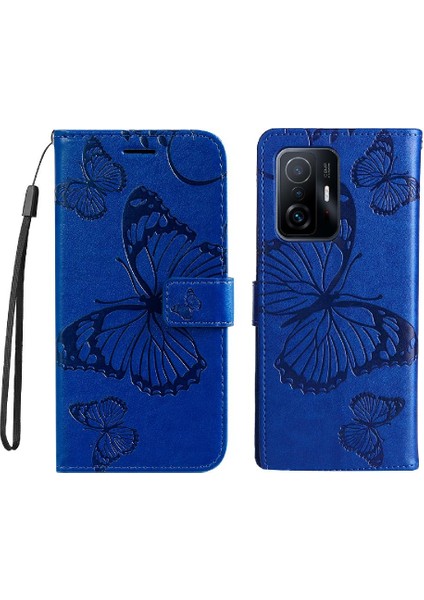 Xiaomi 11T/11T Pro Pu Deri Darbeye Kapak Manyetik Flip Case (Yurt Dışından)
