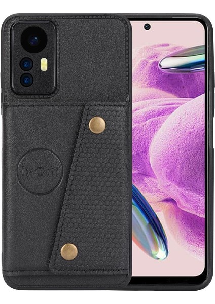 Cüzdan Durumda Xiaomi Redmi Not 12S Cüzdan Durumda Kart Tutucu Kickstand Içinde (Yurt Dışından)