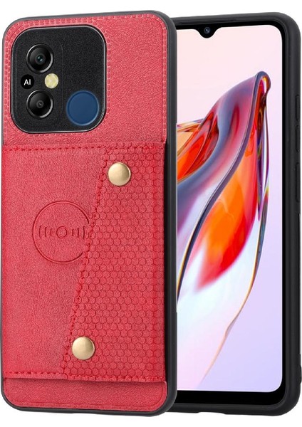 Cüzdan Kılıf Için Xiaomi Redmi 12C/11A 4g Kart Tutucu Kickstand Darbeye (Yurt Dışından)