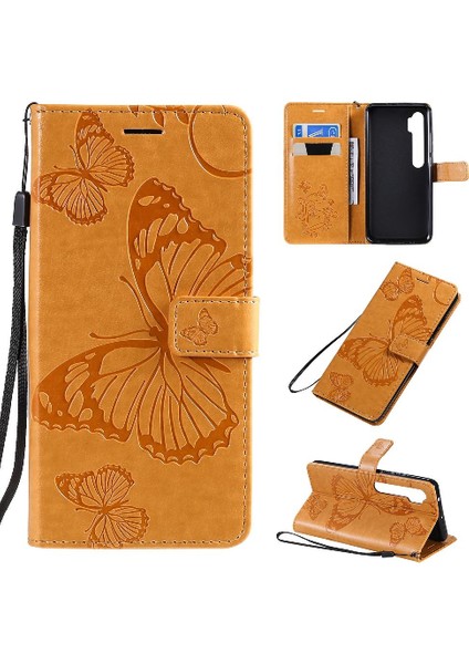 Xiaomi Not 10 Için Flip Case Kickstand Pu Deri Manyetik Kapak ile (Yurt Dışından)