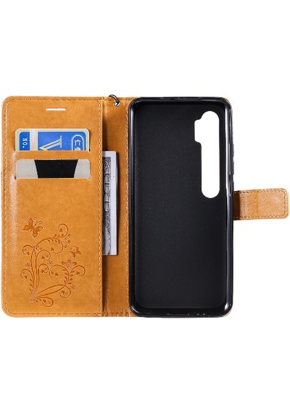 Xiaomi Not 10 Için Flip Case Kickstand Pu Deri Manyetik Kapak ile (Yurt Dışından)
