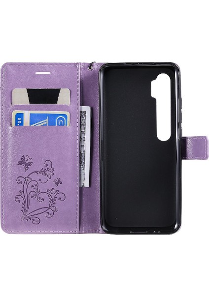Xiaomi Not 10 Için Flip Case Kickstand Pu Deri Manyetik Kapak ile (Yurt Dışından)