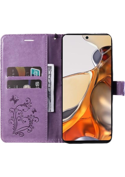 Xiaomi 11T/11T Pro Pu Deri Darbeye Kapak Manyetik Flip Case (Yurt Dışından)