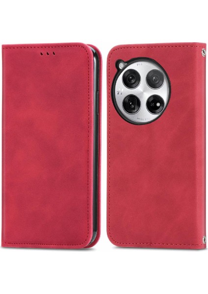 Oneplus 12 5g Için Flip Case Cüzdan Darbeye Deri Kılıf Kapak Çevirin (Yurt Dışından)