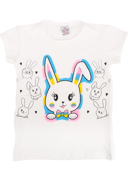 Tavşan Baskılı T-Shirt