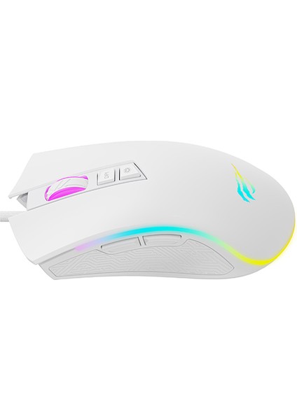 Gamenote MS1034 Rgb Gaming Makrolu Programlanabilir Oyuncu Mouse - Beyaz