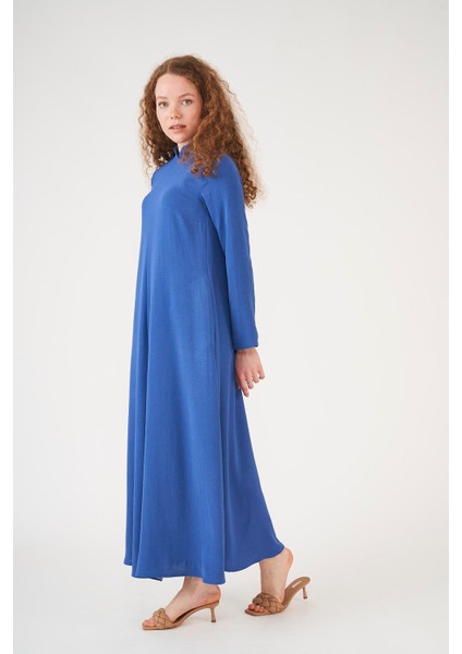 Önü Dikişli Elbise Indigo fiyatları