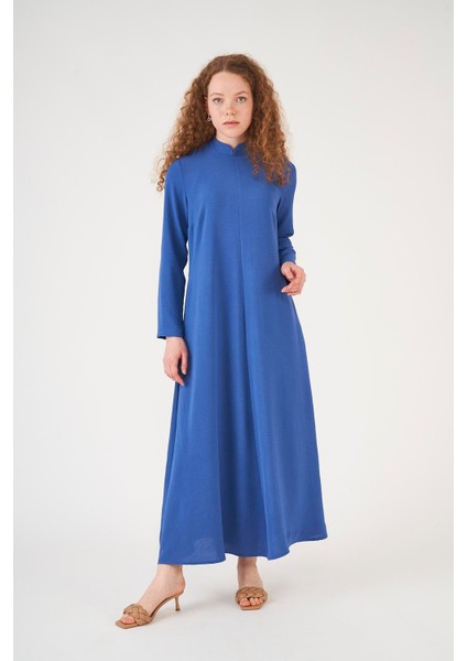 Önü Dikişli Elbise Indigo modelleri