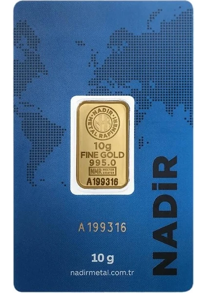 Nadir Gold 10 gr 24 Ayar 995 Milyem Nadirgold Gram Altın