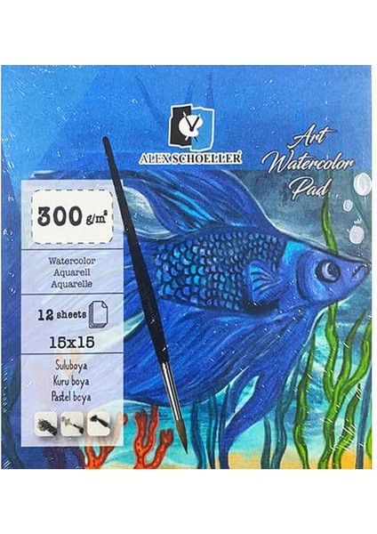 Art Sulu Boya Defteri 15X15 cm 300 gr 12 Yaprak fiyatları