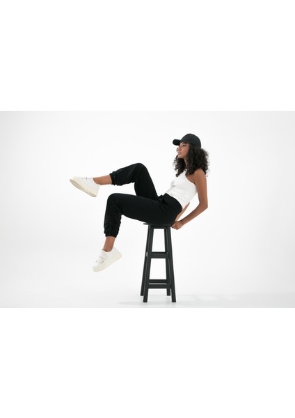 Tunnel Paça Lastikli Paça Yanı Biye Detaylı Geniş Kemerli Beli Lastikli Jogger Unisex Eşofman