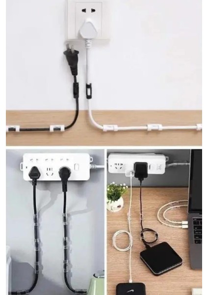 40 Adet Kablo Sabitleyici Yapışkanlı Tutucu Klips Elektrik Kablo Saklayıcı Toplayıcı Set fiyatları