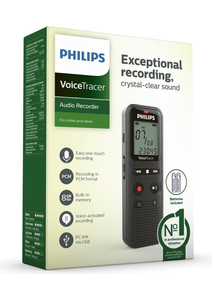 DVT1160 Voicetracer 8gb Taşınabilir Ses Kayıt Cihazı