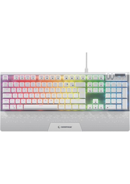 Carbon Beyaz Rgb Q Bilek Destekli Red Switch Gaming Oyuncu Klavye modelleri
