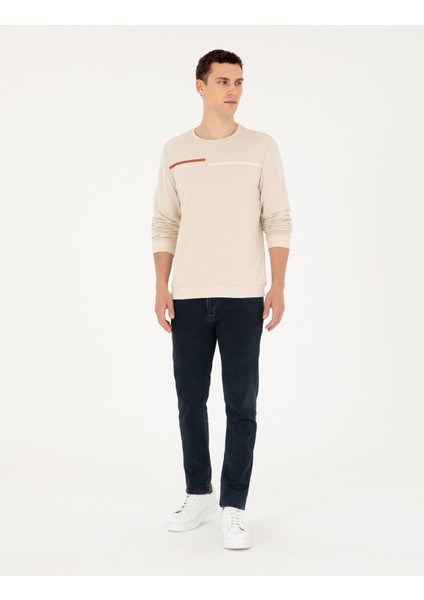 Pierre Cardin Erkek Camel Regular Fit Sweatshirt 50295755-VR015