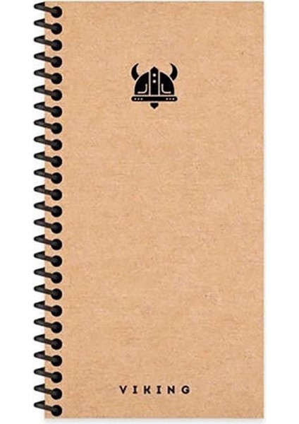 Keskin 10X19 Sert Kapak La Plume Viking 80 Yaprak Spiralli Çizgisiz Defter Başlık 417968-99