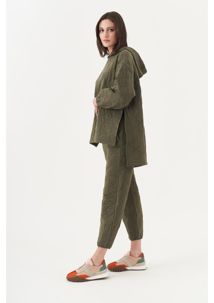 Kapitone Puf Eşofman Haki fiyatları