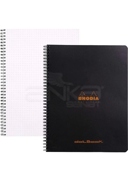 Basic Siyah Kapak Spiralli Defter Noktalı 80G 80 Yaprak 225X297MM