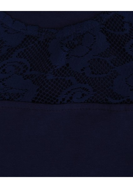 Dantel Detaylı Dik Yaka Uzun Kollu T-Shirt fiyatları