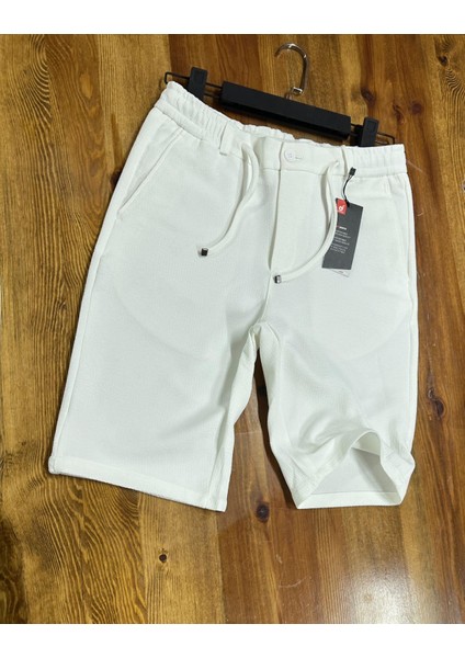 Erkek Kayra Kumaş Beli Lastikli Şort Jogger