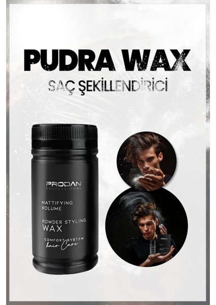 Saç Şekillendirici | Pudra Wax | Mat Görünüm | Toz WAX-20GR modelleri