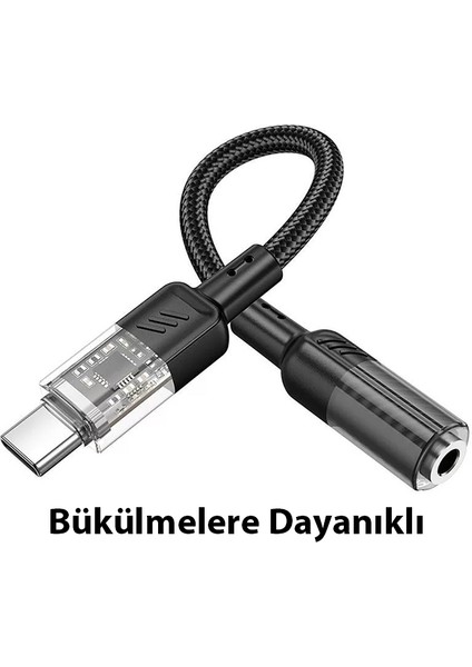 LS37 Type-C To 3.5mm Aux Kulaklık Ses Dönüştürücü Adaptör