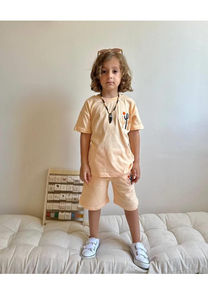 Nakış Işlemeli Şortlu Erkek Çocuk Alt Üst Takım fiyatları