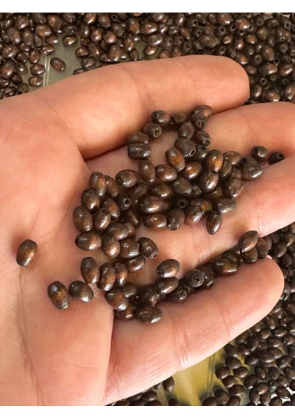 05mm 20 Gr Delikli Koyu Kahverengi Ahşap Takı Boncuğu fiyatları