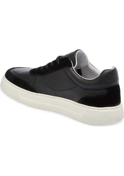 Siyah Hakiki Deri Erkek Sneaker - E24I1AY56602-W19