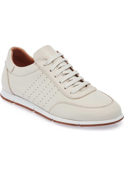 Bej Hakiki Deri Erkek Sneaker - E24I1AY56684-A25