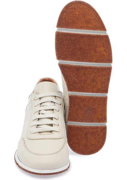 Bej Hakiki Deri Erkek Sneaker - E24I1AY56684-A25
