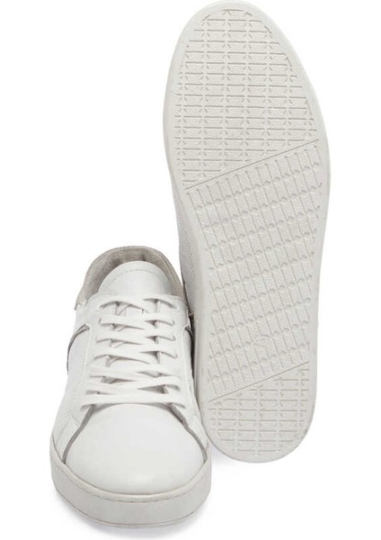 Beyaz Deri Erkek Sneaker - E24I1AY56636-A26