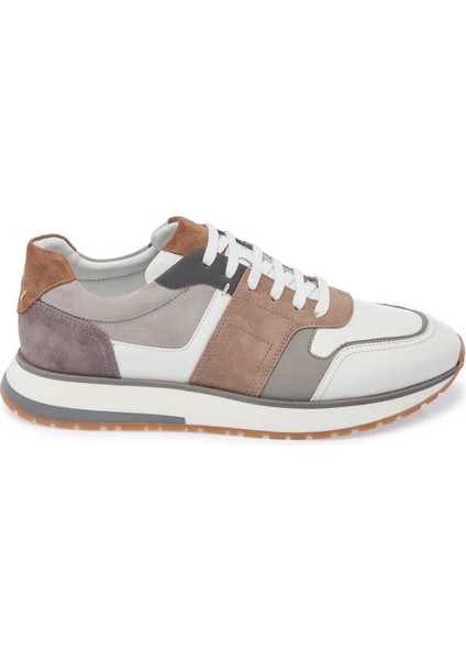 Beyaz Hakiki Deri Erkek Sneaker - E24I1AY56735-A26